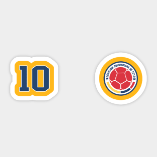 Colombia Flag Futbol Soccer Franela Colombia Sticker